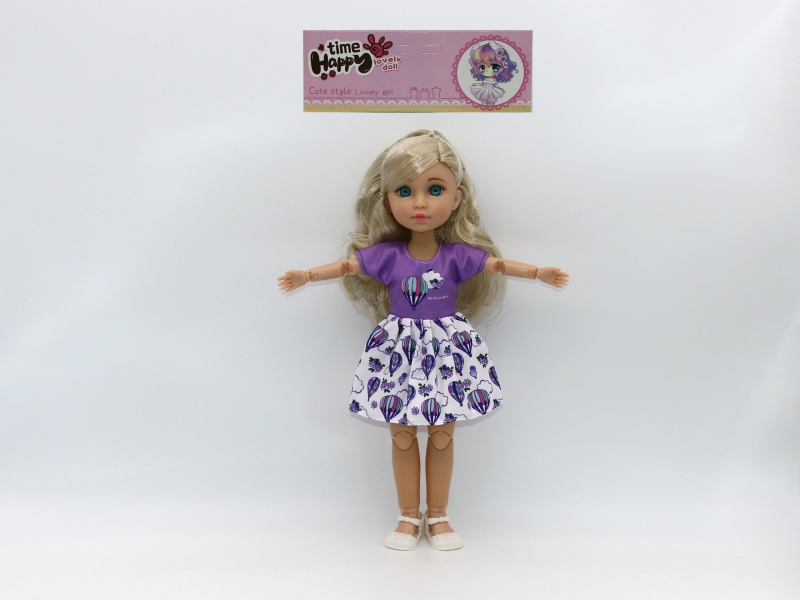 12-Inch 15-Joint Brown Doll