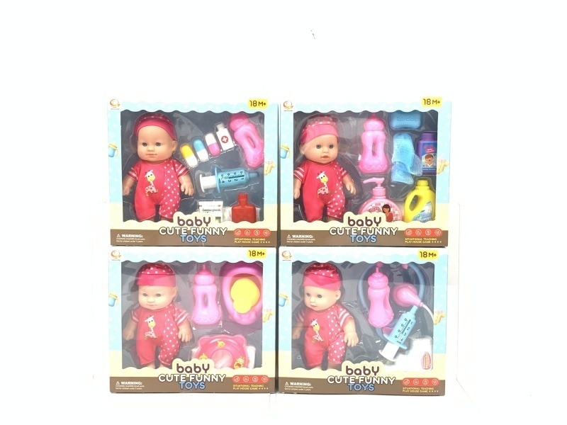 Four Mixed Sets Of 8-Inch Plush Toys With Ic