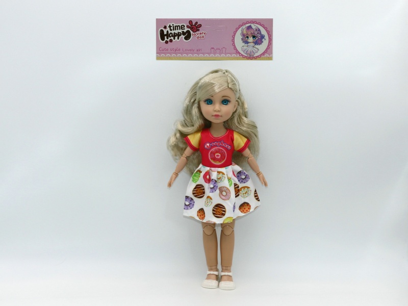 12-Inch 15-Joint Brown Doll