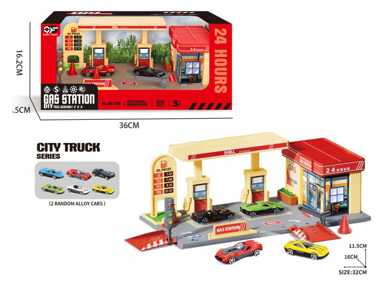 Gas Station Scene