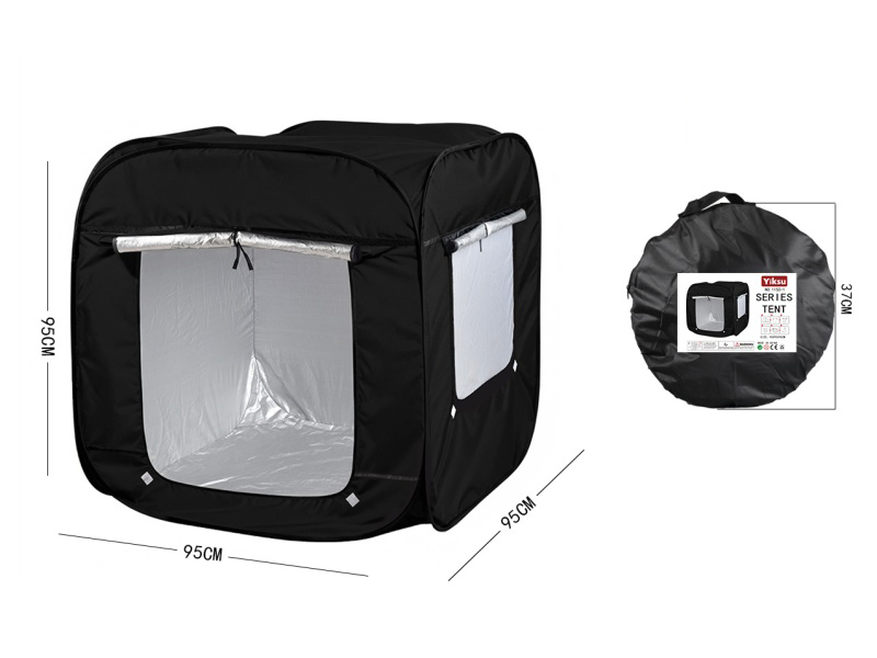 Black square with silver coating - Blackout children's tent ball pool autism training