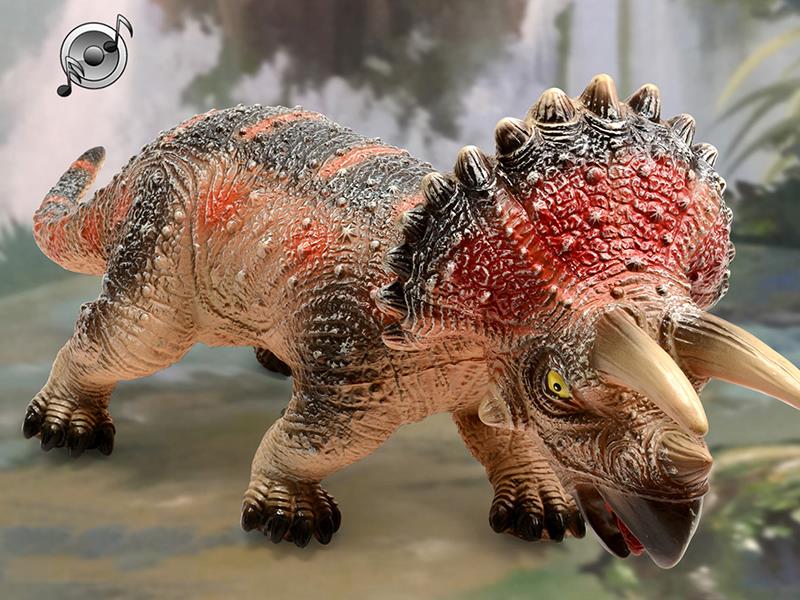 Triceratops With Light Ic