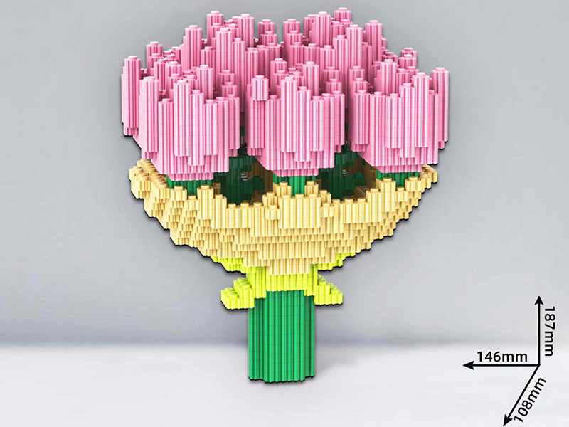 Tulip Bouquet Building Blocks 3094+pcs