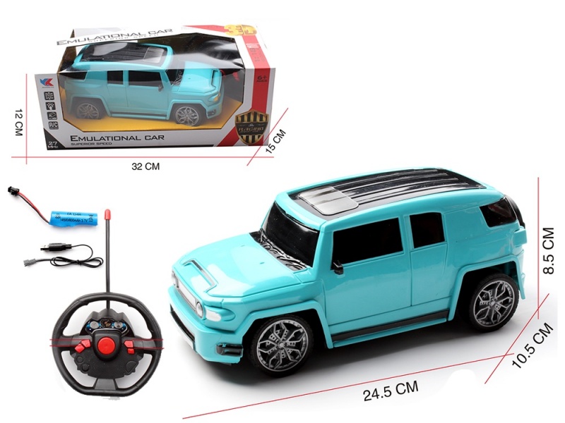 1:16 4CH Steering Wheel Toyota Off-Road High Door Simulation Car: With 3D Lighting