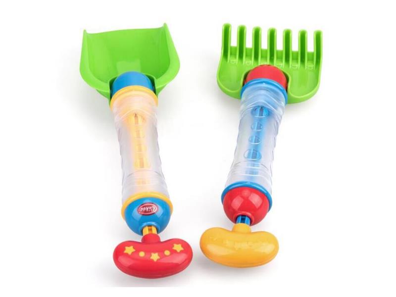 Shovel, Rake And Water Gun