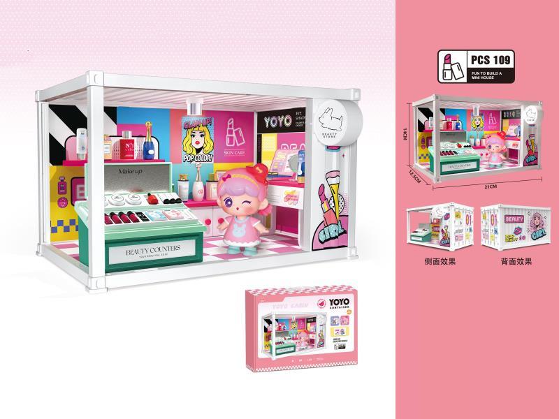 Container Cosmetics Store With Lighting