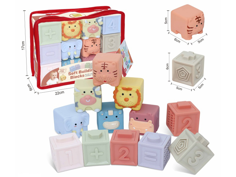 Animal & Constellations Numbers Soft Building Blocks 12PCS