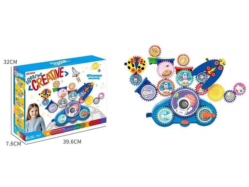 Electric gear building blocks set 3