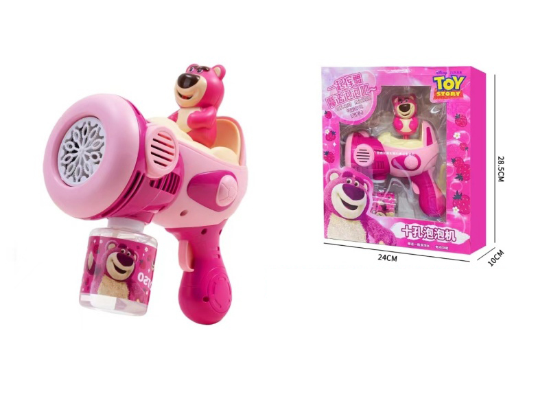 Strawberry Bear 10 Holes Bubble Gun