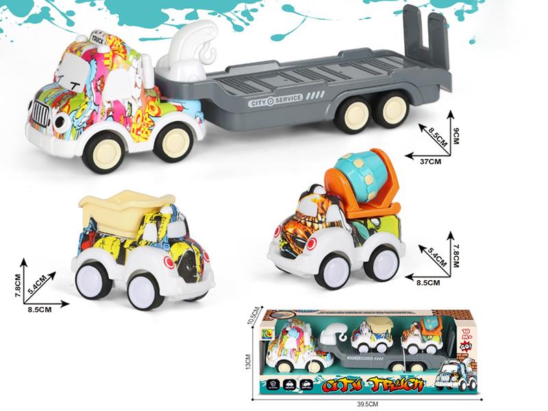 Friction Cartoon Rescue Tow Truck
