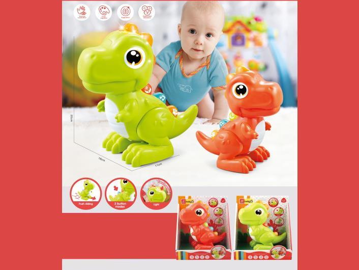 Multi-Functional Light And Music Dinosaur Baby, Infant And Toddler Toy Touch Sliding Dinosaur, Baby Soothing And Intelligence Early Education, Touch To Make Sound, Sleep Soothing, Animal Sound Recogni