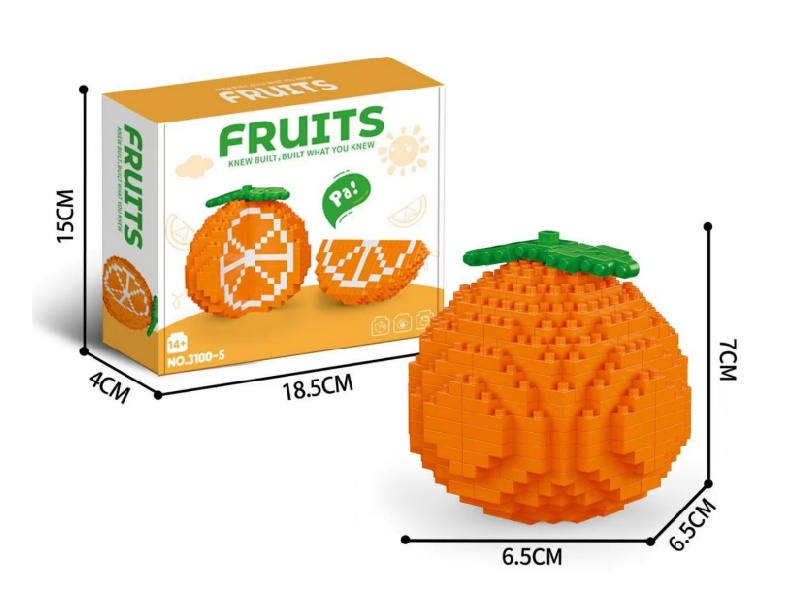 Building Blocks: 513 Pcs Of Big Oranges