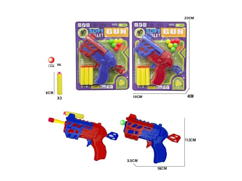 Solid EVA Soft Bullet Gun Table Tennis Gun