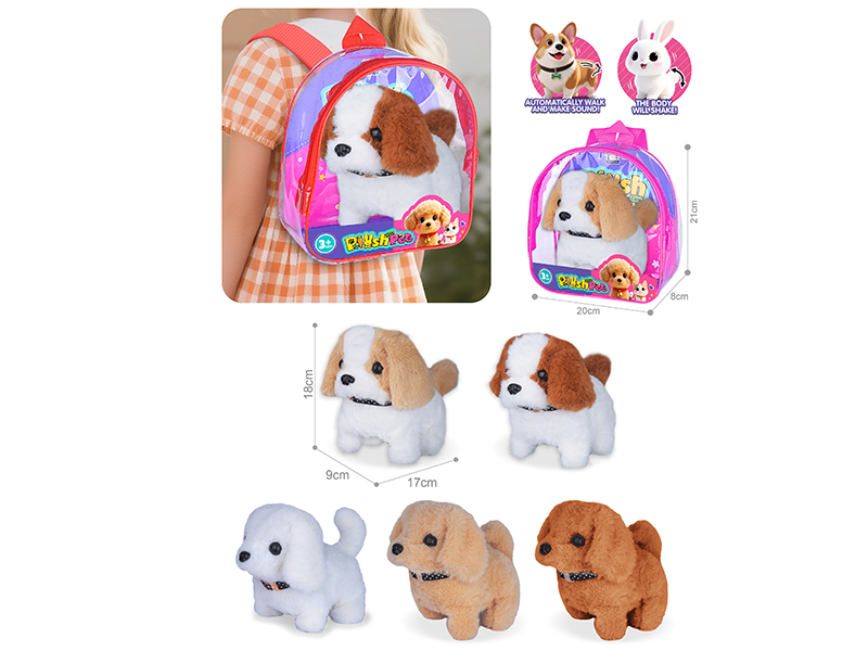 B/O Plush Pet Dog Backpack