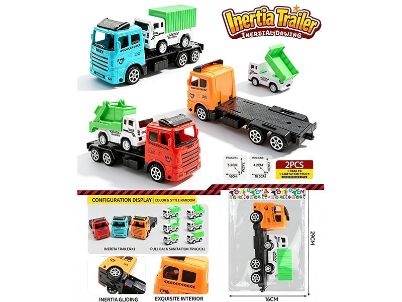 Friction Trailer + Sanitation Truck