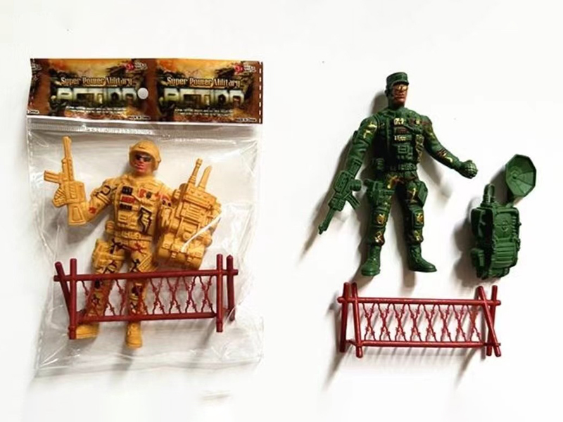 12cm Soldier +1 Accessories + 1 Guardrail