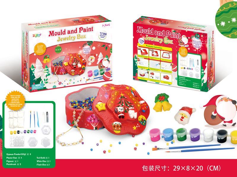 DIY Mould And Painting Christmas Jewelry Box
