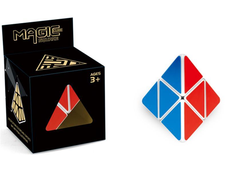 Second Order Pyramid Magic Cube(White/Black/Primary Colour)