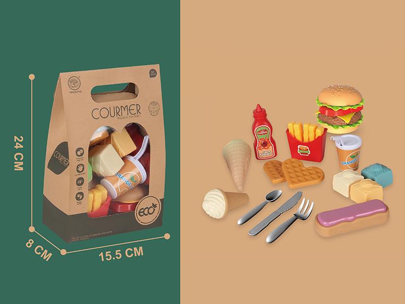 Delicious Hamburger Set Simulation Toys 15pcs