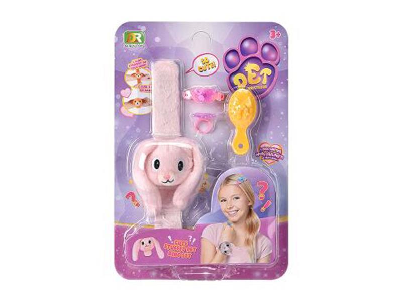 Plush Rabbit Bracelet Set