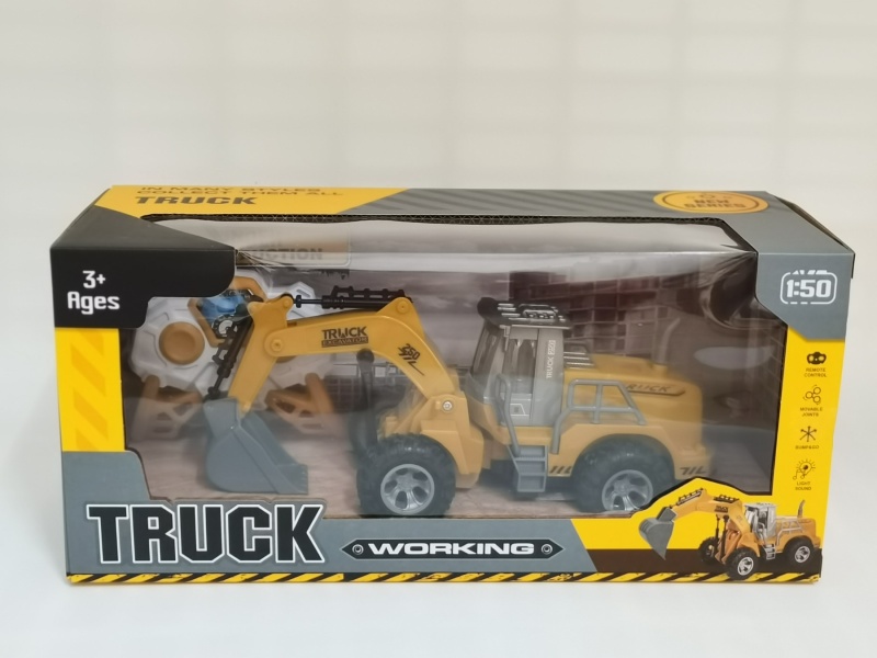 Four-Way Remote-Controlled Excavator, Earth-Digging Hook, Engineering Vehicle