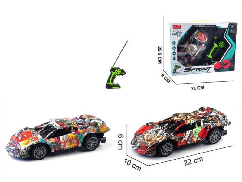 4-Channel  Remote Control Graffiti Lamborghini