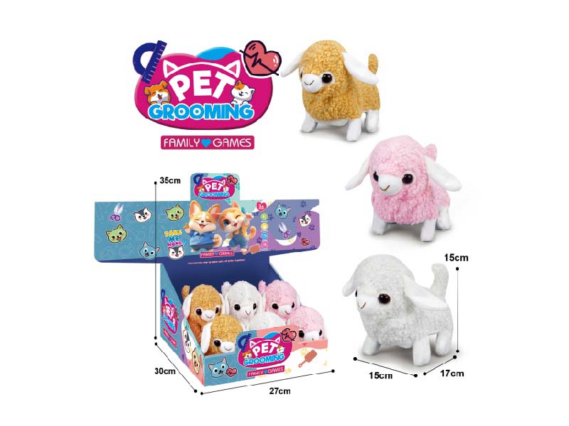 B/O Plush Sheep (Mixed Pack Of Three)