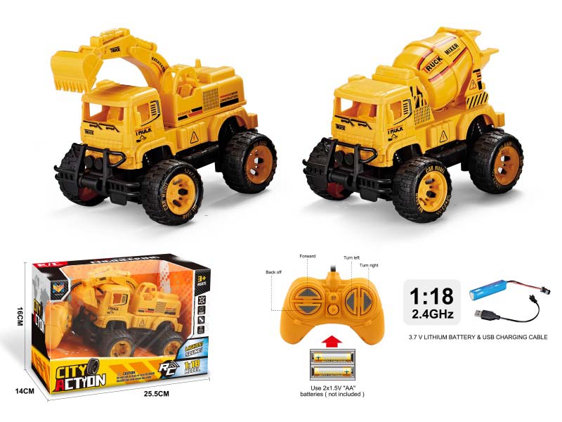 1:18 4CH Remote Control For Engineering