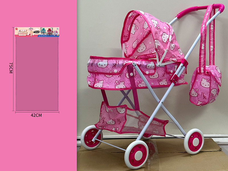 Hello Kitty Iron Stroller Toy