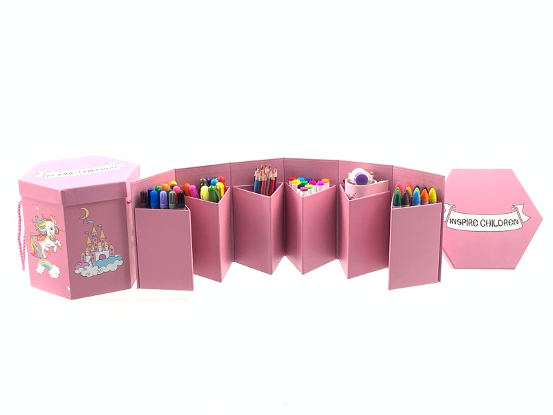 Colorful Horse Hexagonal Box Painting Set