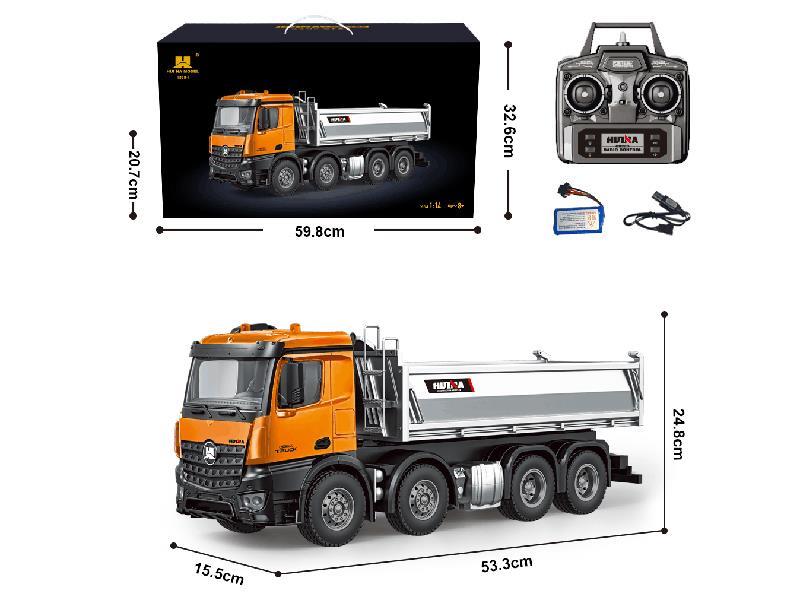 1:14 13CH Remote Control Alloy Dump Truck