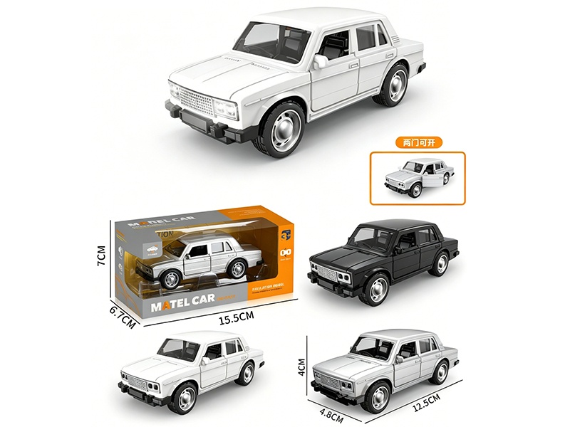 1:36 Pull Back Alloy Sports Car With Sound And Lights(2 Doors Can Open)
