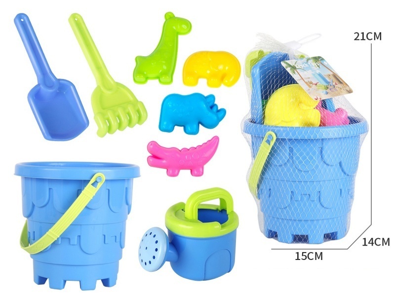 Castle Beach Bucket, Flower Wine, Terrifying Grassland Animals 8-Piece Set