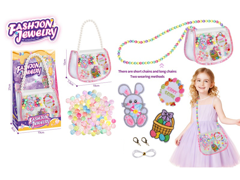 DIY Beads Crossbody Bag 2-In-1 Handmade Easter Theme