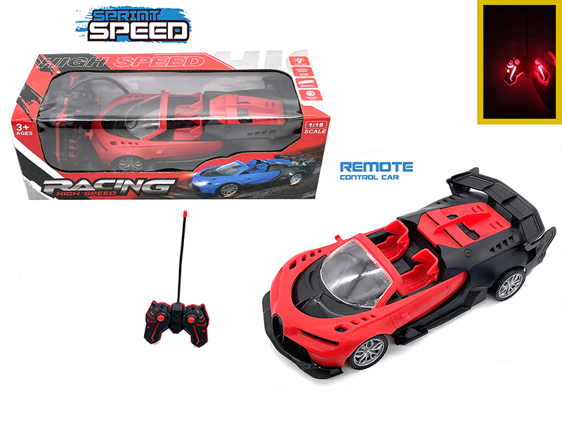 1:18 4-Channel Remote Control Bugatti Convertible Sports Car