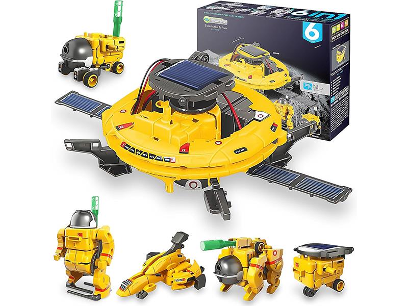 6 In 1 Solar Robot(Yellow)