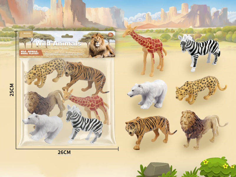 Six Six-Inch Wild Animals