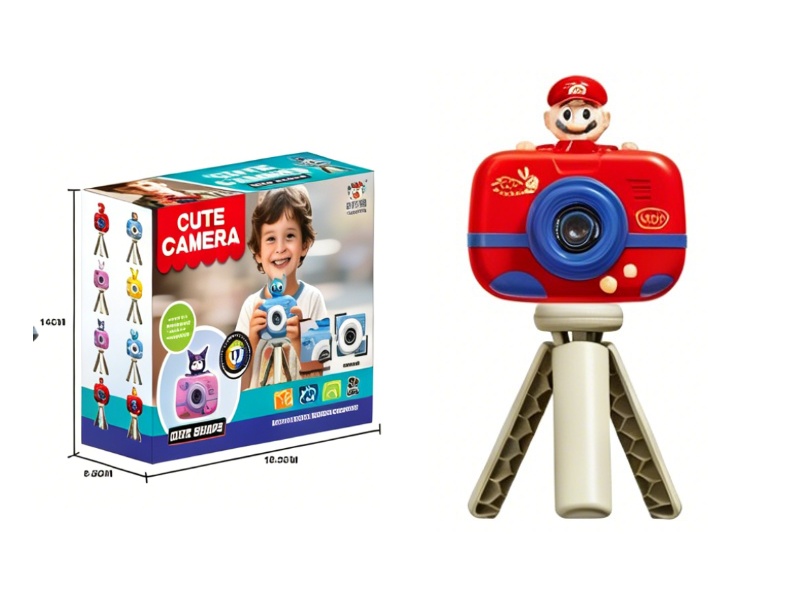 Children'S Camera Can Take Photos, Record Videos And Play Games (In  Shape Of Mario)