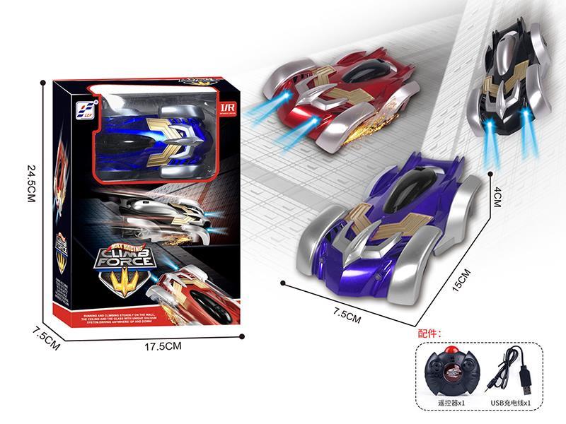 Remote Control Wall Climbing Car With Lights(Large Remote Controller)