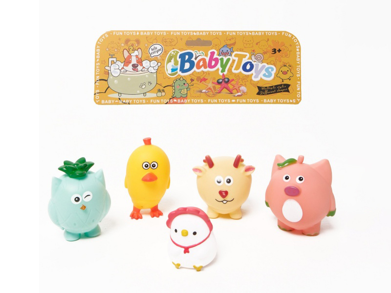 Vinyl Critters With Bb Whistles