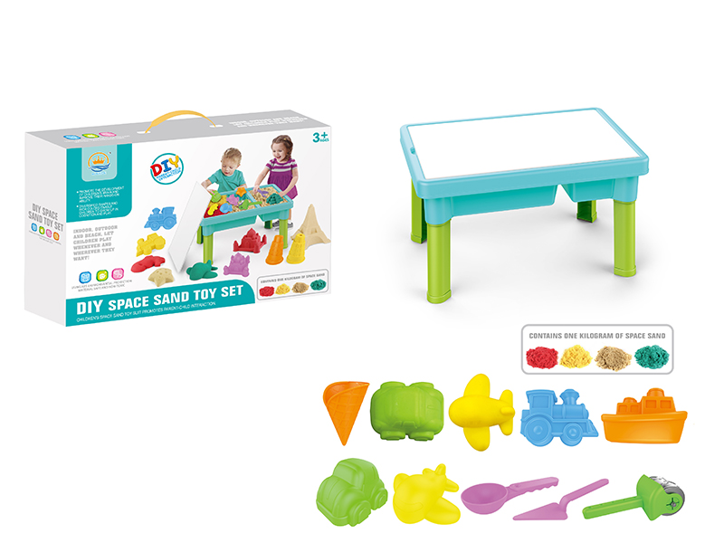 Space Sand Beach Table Toy Set 11PCS(1000g)