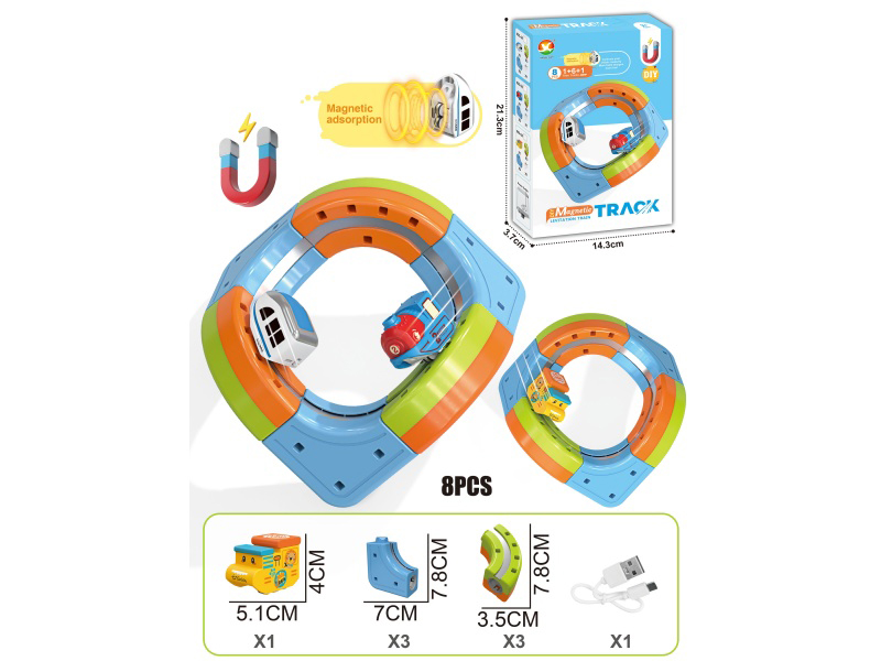 DIY Magnetic Levitation Track Toys 8pcs