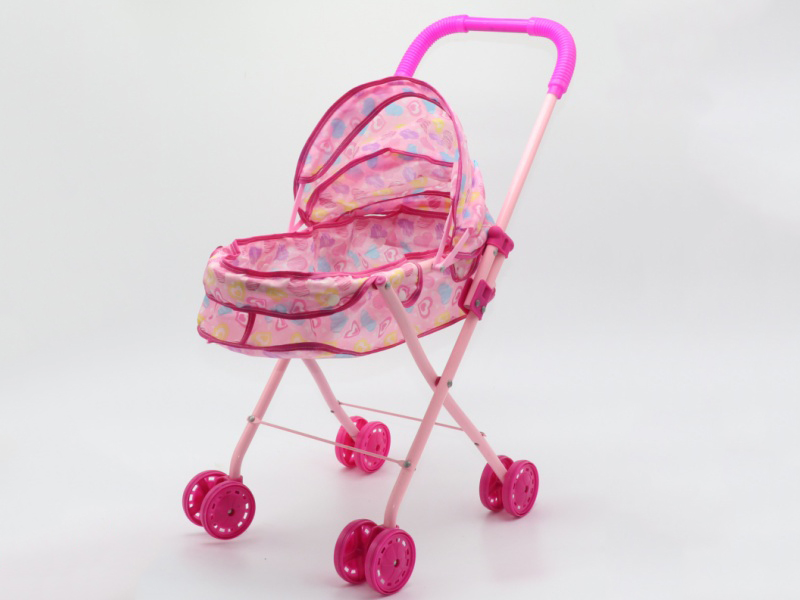 Iron Swivel Wheel Baby Carriage