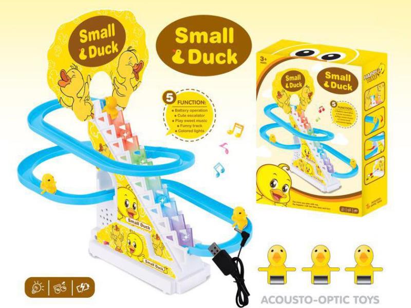 Three Dolls -USB Little Yellow Duck Climbing Stairs