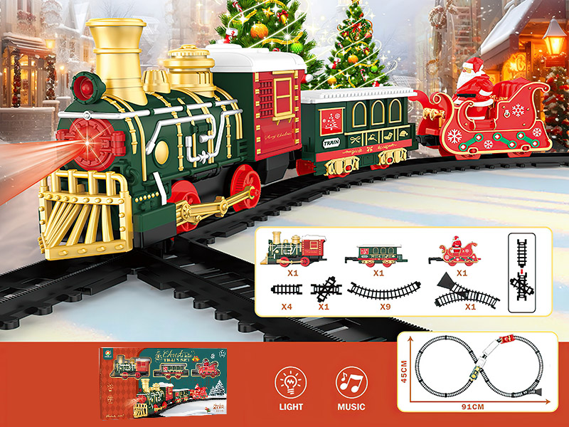 Retro B/O Rail Train(Christmas)