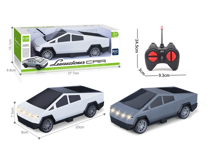 1:20 Tesla 4-Channel Remote Control Car With Headlight