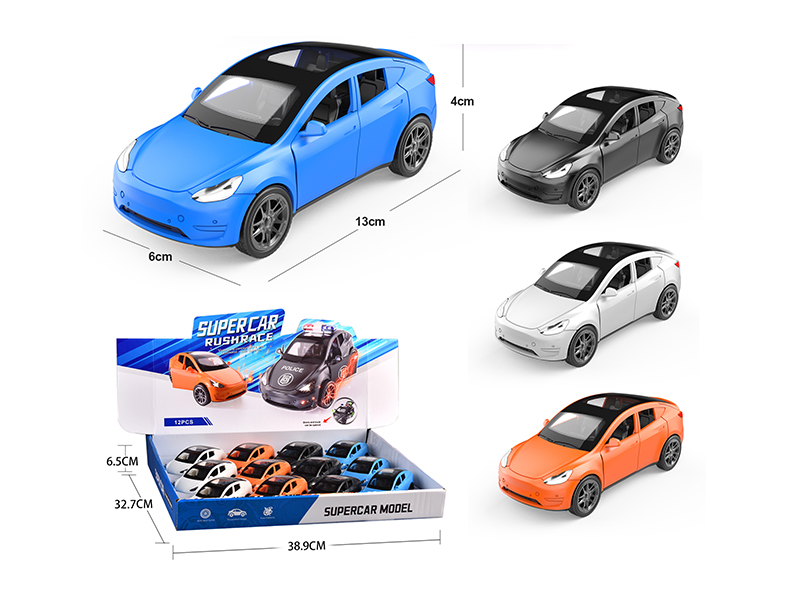 Friction Tesla Car(3 Doors Can Open)12pcs
