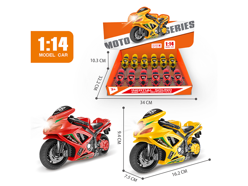 Friction Motorcycle With Sound And Light