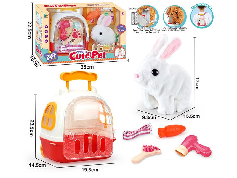 B/O Rabbit Pet Cage Set