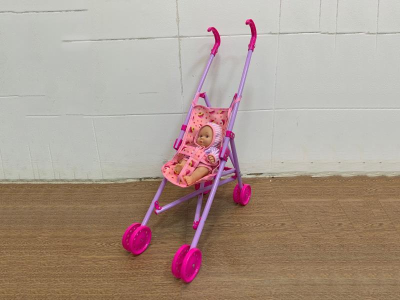 Plastic Baby Strollers With 8-Inch Dolls And No Ics
